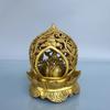 Brass Lotus Holder Eight Treasures Home Zen Incense Burner Buddhist Supplies Ornament