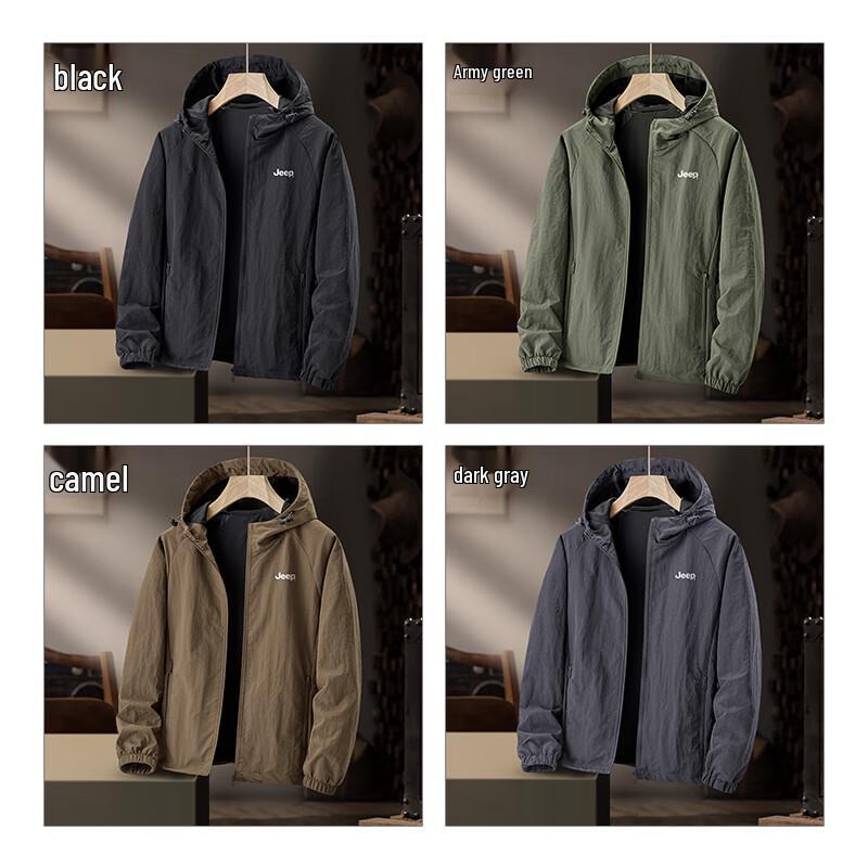 JEEP Men's 2025 Spring/Autumn Casual Windproof Outdoor Jacket