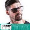 Photochromic Anti Radiation Blue Light Eyeglasses Square TR90 Frame Computer Myopia Glasses Men Custom Prescription Eyewear