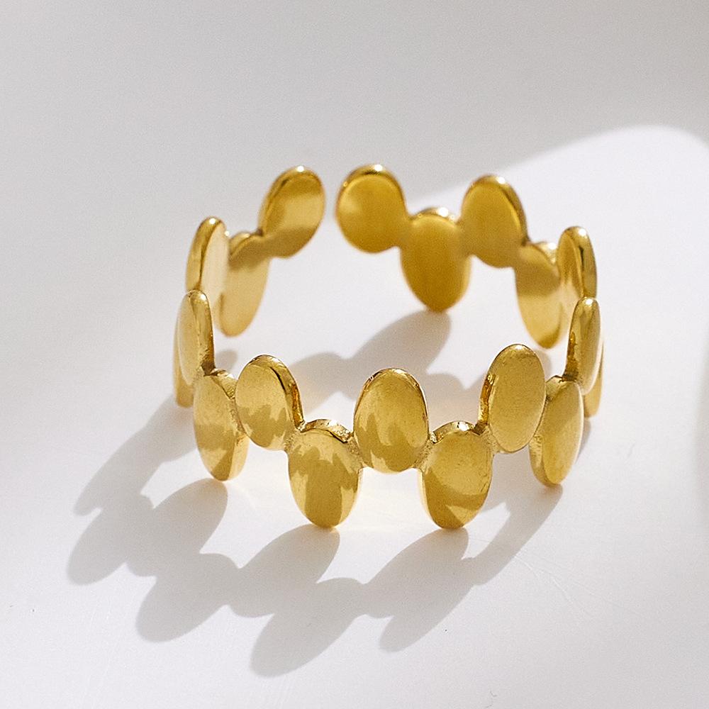 Schlichter Ring Hohlöffnung Verstellbarer Ring für Damen