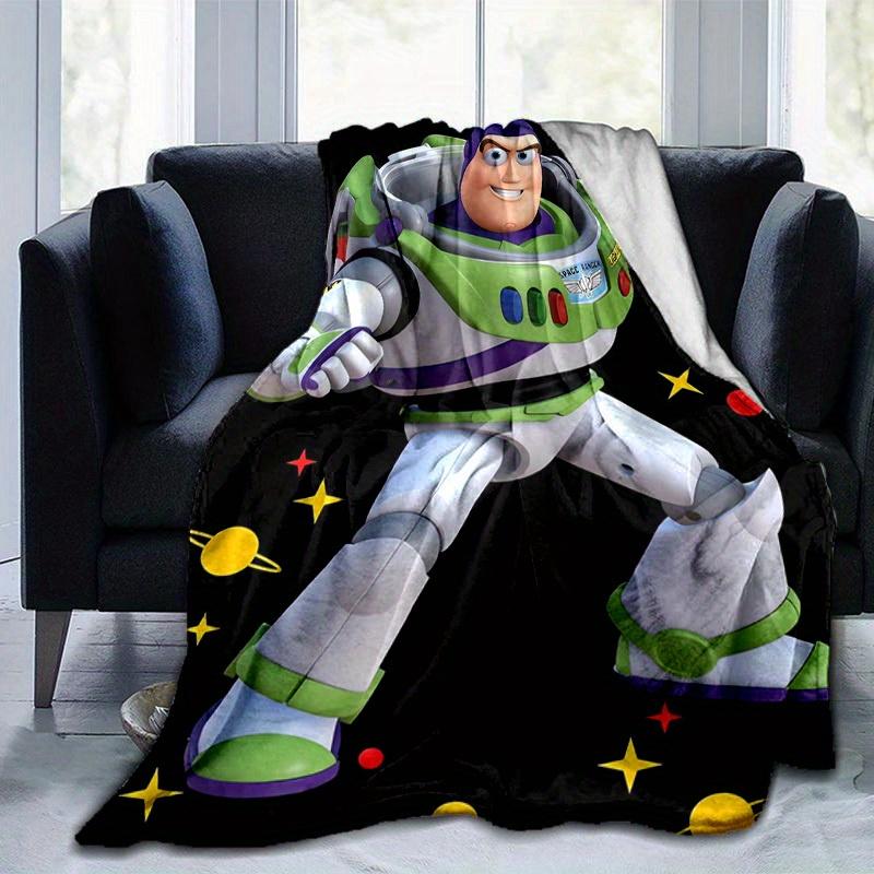 1pc, Toy Story Buzz Lightyear Space Ranger Blanket Soft & Cozy Throw for Home Decor, Couch Cover, Outdoor Use, Travel, Camping, Car, Beach,