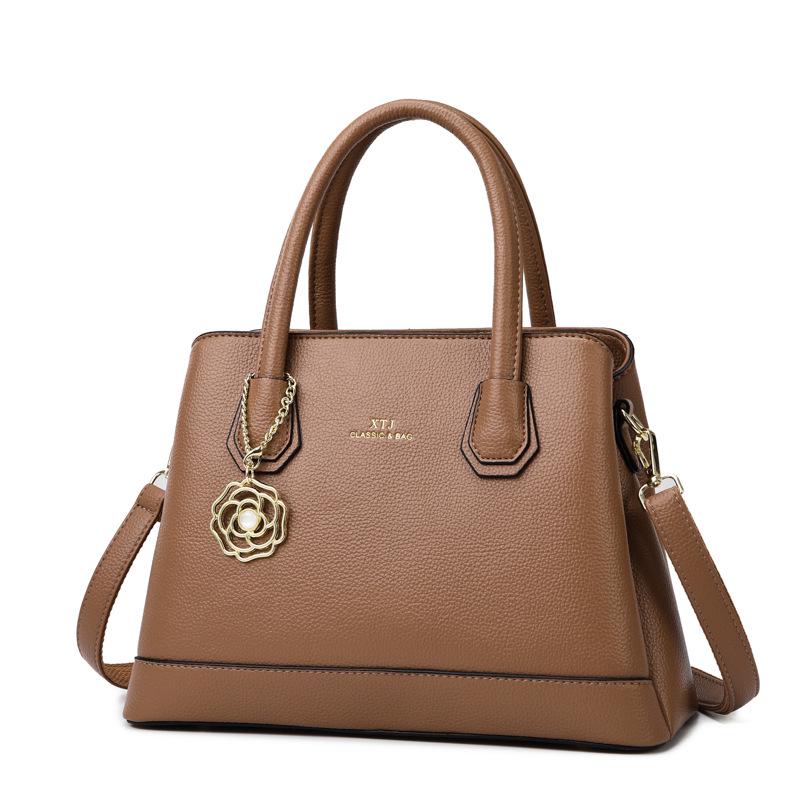 Elegantní retro dámská kabelka - Všestranná taška přes rameno a crossbody pro stylové maminky