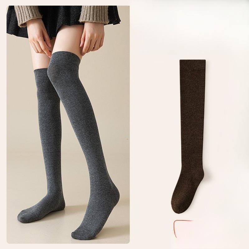 Chaussettes hautes, Chaussettes en coton, Jambes amincissantes d'automne et d'hiver pour femmes, Chaussettes longues chaudes, Chaussettes tendance, Chaussettes hautes longues amincissantes