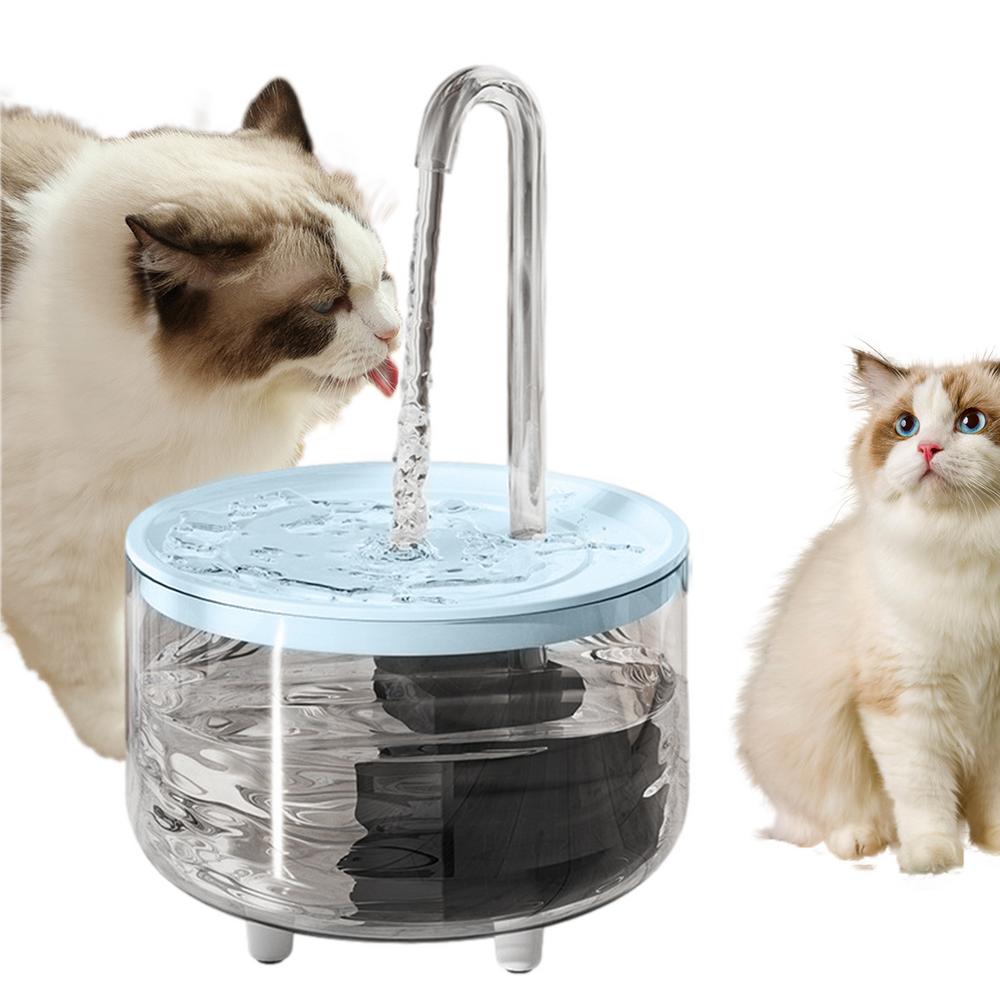 Pet Water Fountain 1L USB Wireless Water Fountain Dog Bowl Automatic Cat Water Dispenser Clear Pet Fountain To Keep Pets