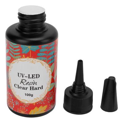 Pegamento UV Alta Transparencia Anti Amarilleamiento Resina Epoxi Pegamento UV Suave Curado Rápido Resina UV DIY para Colgante de Collar