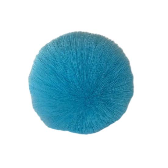 Faux Fur Pom Pom Fluffy Ball with Elastic Loop Cute Plush Ball Bag Charm for Craft Projects Hat Accessories