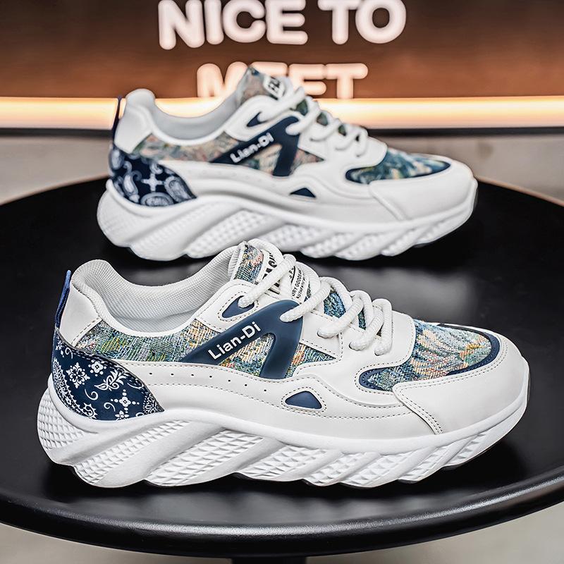 

Весенняя новая спортивная обувь Универсальная мужская обувь Толстая подошва Обувь для папы Мужская повседневная обувь Модная трендовая обувь 46