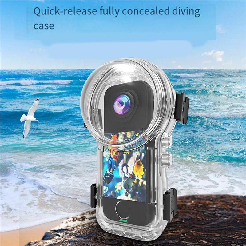 ABUO-For X4air Invisible Dive Case Waterproof Housing For Underwater Protection Diving Shell Accessory