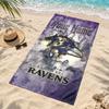 Baltimore Ravens Custom Name Beach towels also serve as bath towels summer essential a musthave for the outdoors the beach and the pool