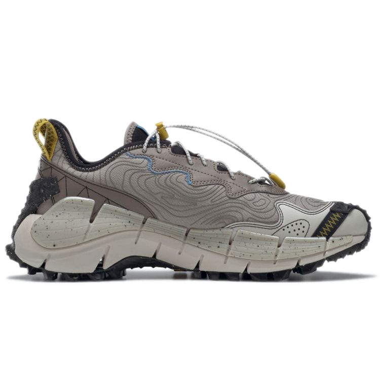 Reebok Buty Unisex Zig Kinetica 2 Edge Boulder Grey Essential-Blue Sulfur-Green GX0117