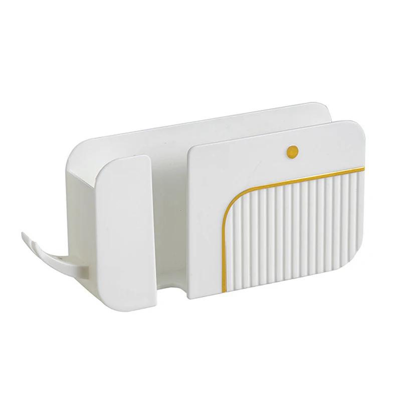 2 в 1 настенный ящик для хранения пульта дистанционного управления для мобильных телефонов многофункциональный стеллаж для хранения без проколов настенные держатели для хранения мусора 2689₽