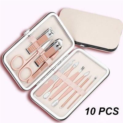 Manicure Nail Clippers Pedicure Set Portable Travel Hygiene Kit Stainless Steel Nail Cutter Tool Set