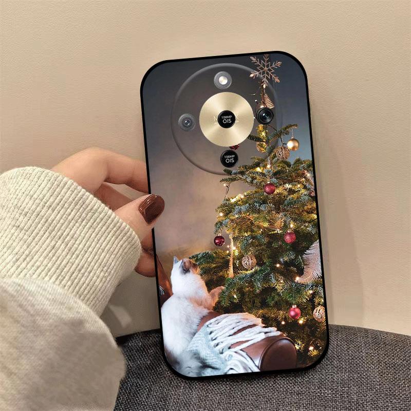 For Honor X9d X70 X9a X9b X9c X6C X5C Plus Case Christmas Painted Soft TPU Silicone Cover For Honor Magic8 Lite Phone Case Coque