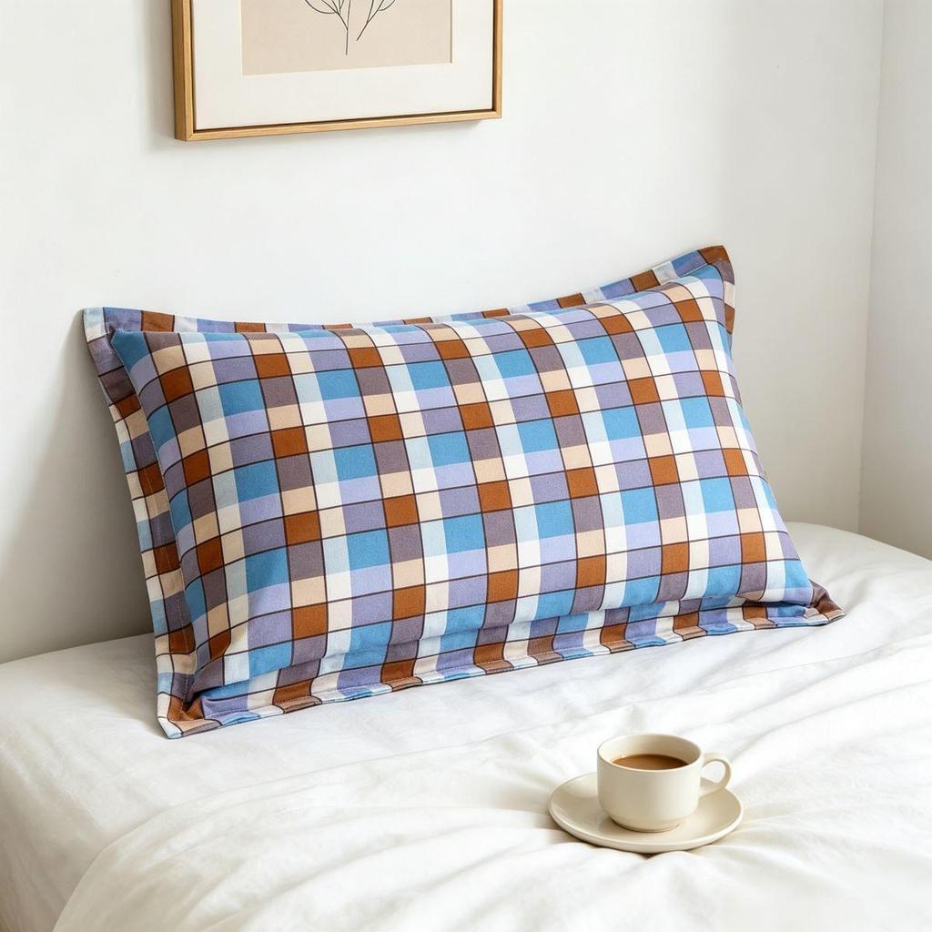 Thickened Large Single Pillowcases for Adults - Simple Summer Cover, Ideal for Dormitory Use (One Pair)