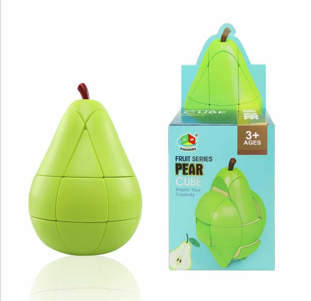 Panxin Fruit-Inspired Irregular Rubik's Cube Toy - Apple, Banana, Lemon Shapes for Early Education