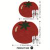 Creative Tomato Plush Carpet Absorbency Non-Slip Bathroom Floor Mat Bedroom Bed Side Carpet Home Decoration