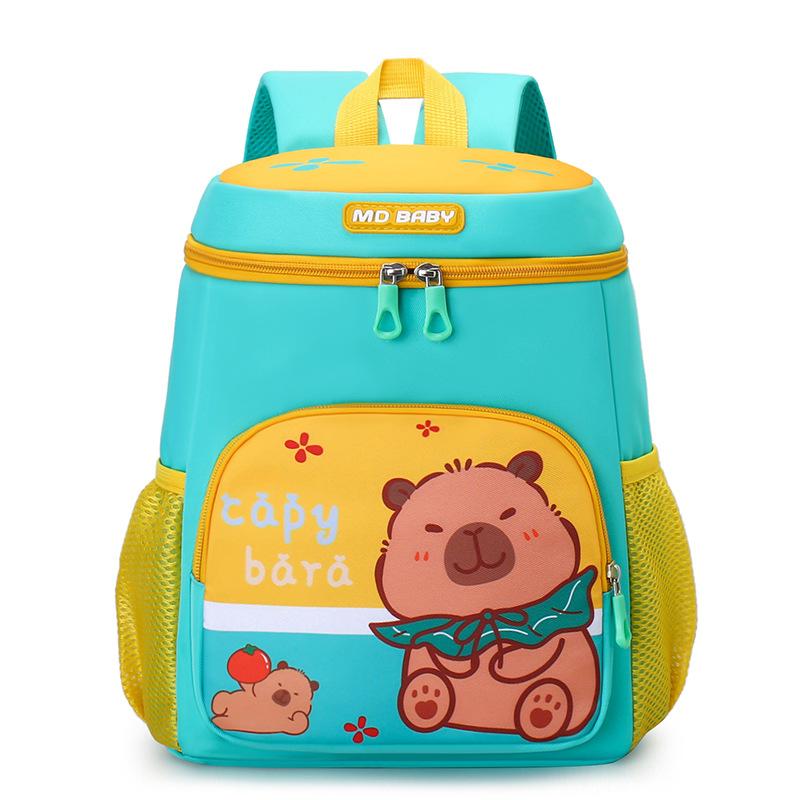 Mengqu cartoon boys and girls backpack new large-capacity children's nylon backpack kindergarten spine bag