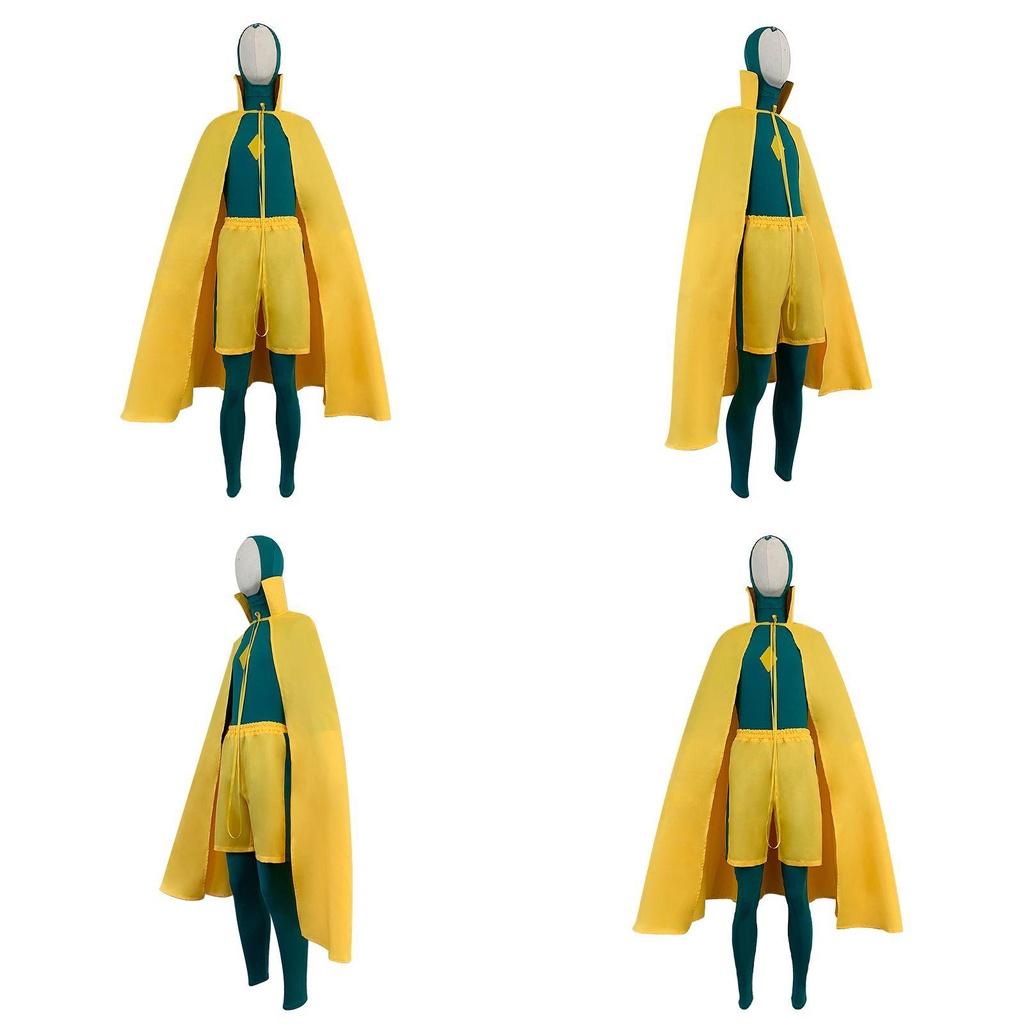 Iøjnefaldende Wanda Vision Cosplay Kostume Jumpsuit Kappe Outfits Til Halloween