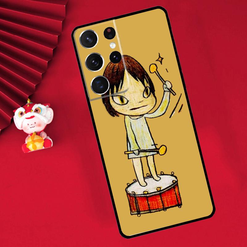 Yoshitomo Nara Case For Samsung Galaxy S25 S26 Ultra S21 S22 S20 S23 S24 Ultra Plus S10 S25 FE Cover Funda