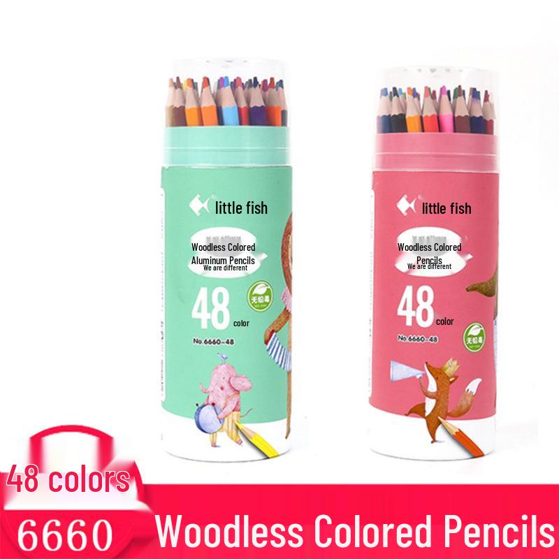 Little Fish Yellow Hexagonal Colored Pencils Set for Students - Custom Logo Available