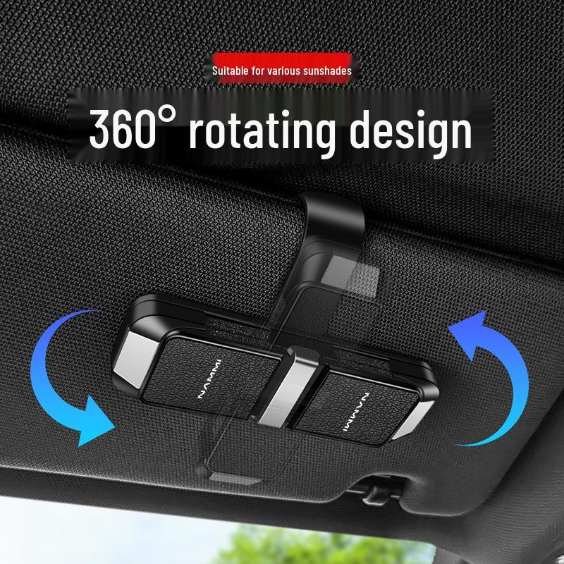 Dongfeng Nano Auto Tweerichtings Brilcliphouder voor Zonneklep Zonnebrillen