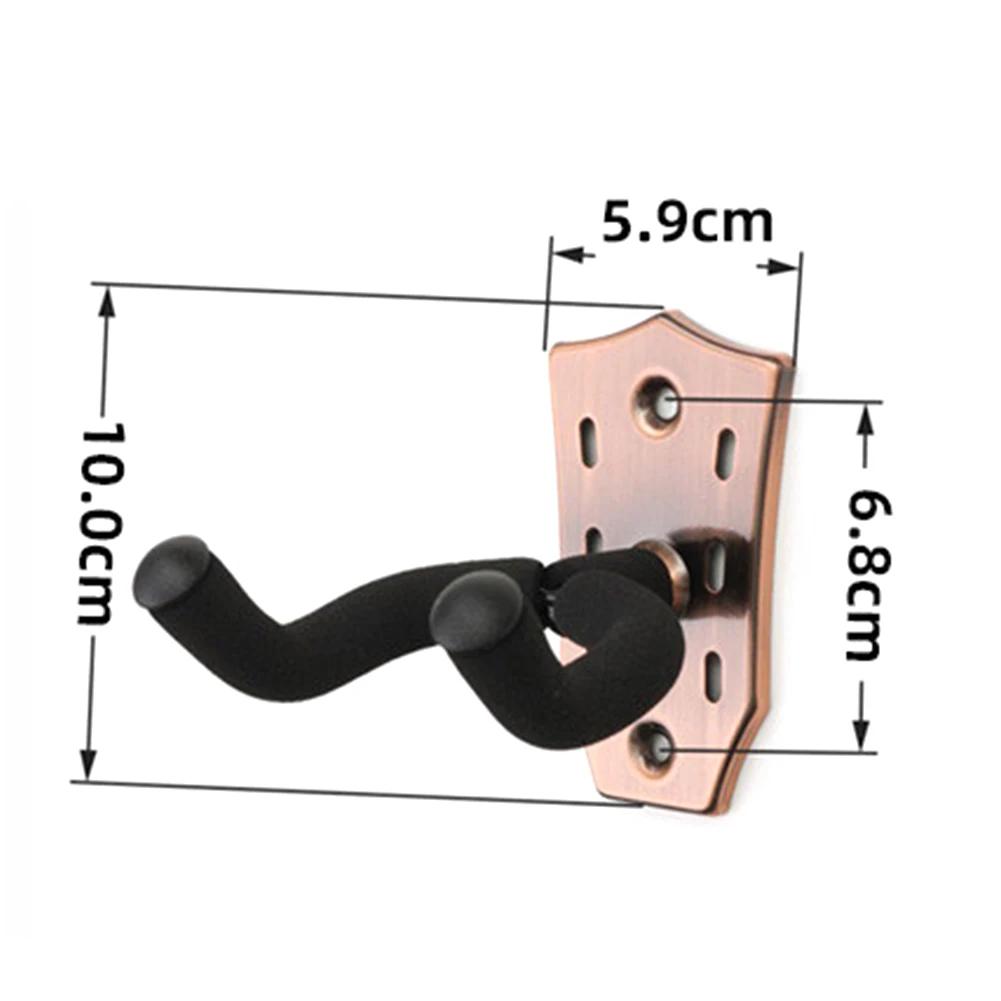 Guitar Holder Hook Metal Acoustic Guitar Hook Holder Stand Non-slip Guitar Hanger Wall Mount for Electric Guitar Bass Ukulele