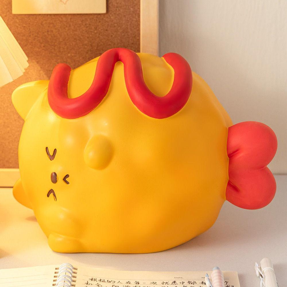 Large Capacity Piggy Bank Vinyl Money Boxes Animal Figurines Cartoon Dog Money Box  Students Gifts