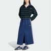Adidas Originals Logo Plaid Half-Zip Long Sleeve Sweatshirt Women Sweatshirt Night-Blue Black Dark-Green IX1054
