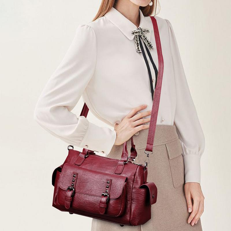 Luxus Handtaschen Damentaschen Designer Weiches Leder Tragbare Schulter Umhängetaschen für Frauen 2025 Winter Elegant Kleine Kapazität Tote Handtaschen