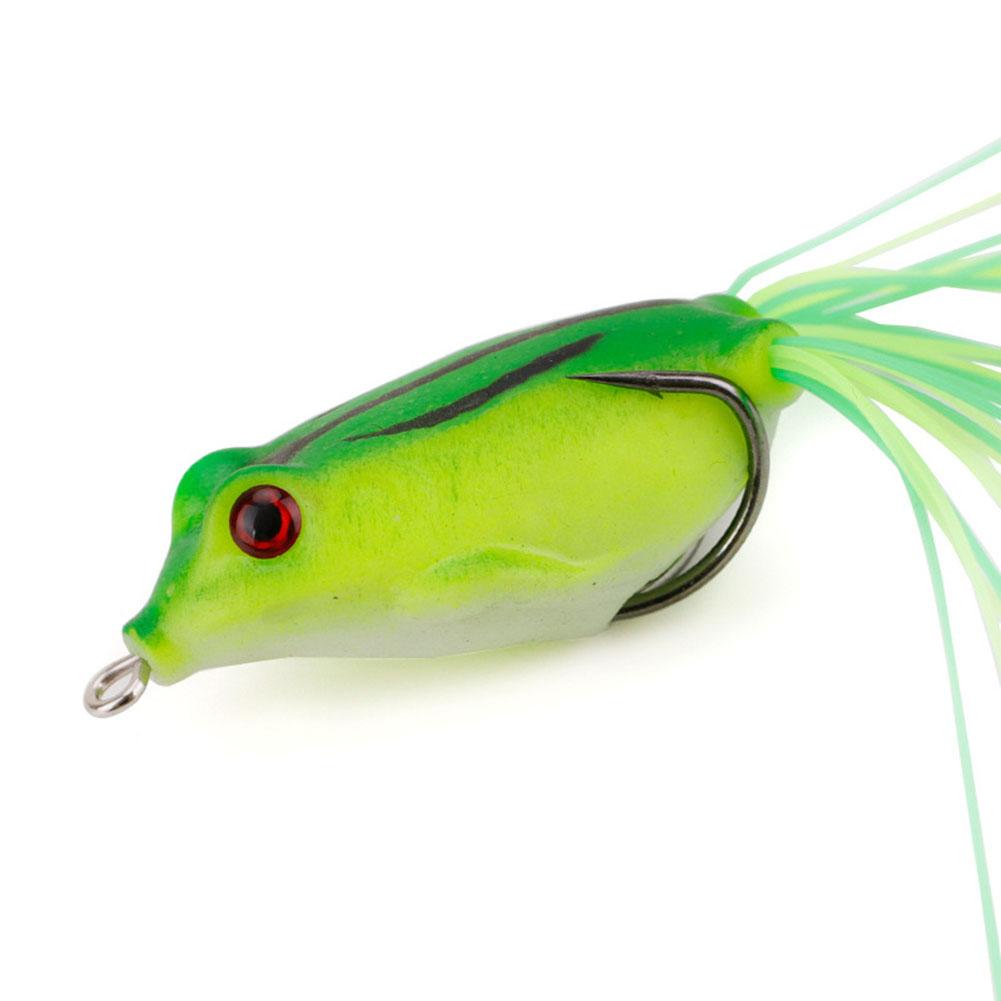 1pack Frog Soft Fishing  Bait Thunder Frog Bionic Lures With Double Hook Fishing Supplies