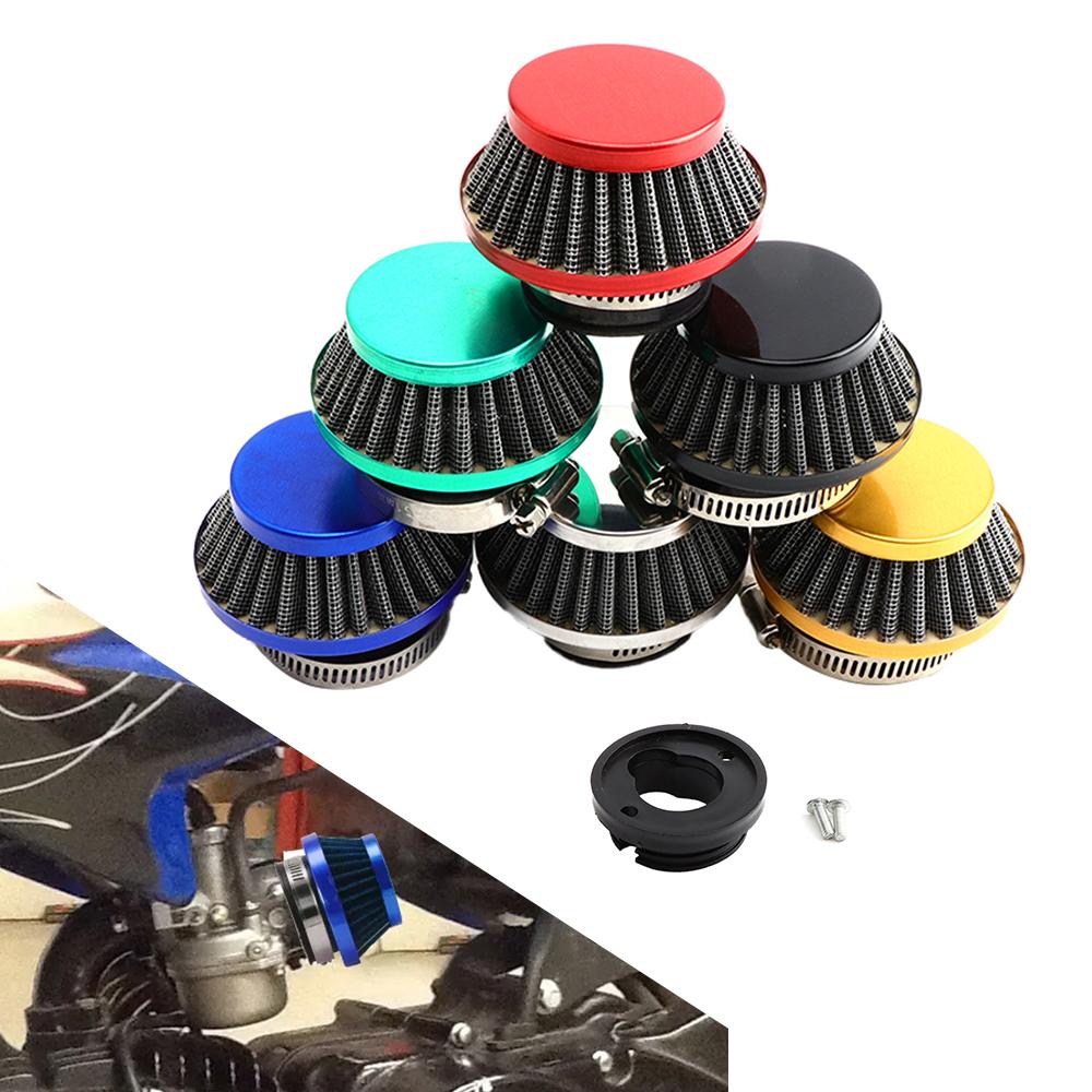 2-Stroke Pocket Bike Air Filter With Connector For 47cc 49cc Carburetor Mini Quad ATV Dirt Bike Go Kart Air Filters 7