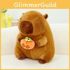 Capybara Plush Toy Cute Cartoon Hugging Persimmon Girl Kid Birthday Holiday Gift