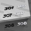 3D Metal Car Styling For 107 206 207 208 301 307 308 Emblem Decals Rear Trunk Body Badge Accessories