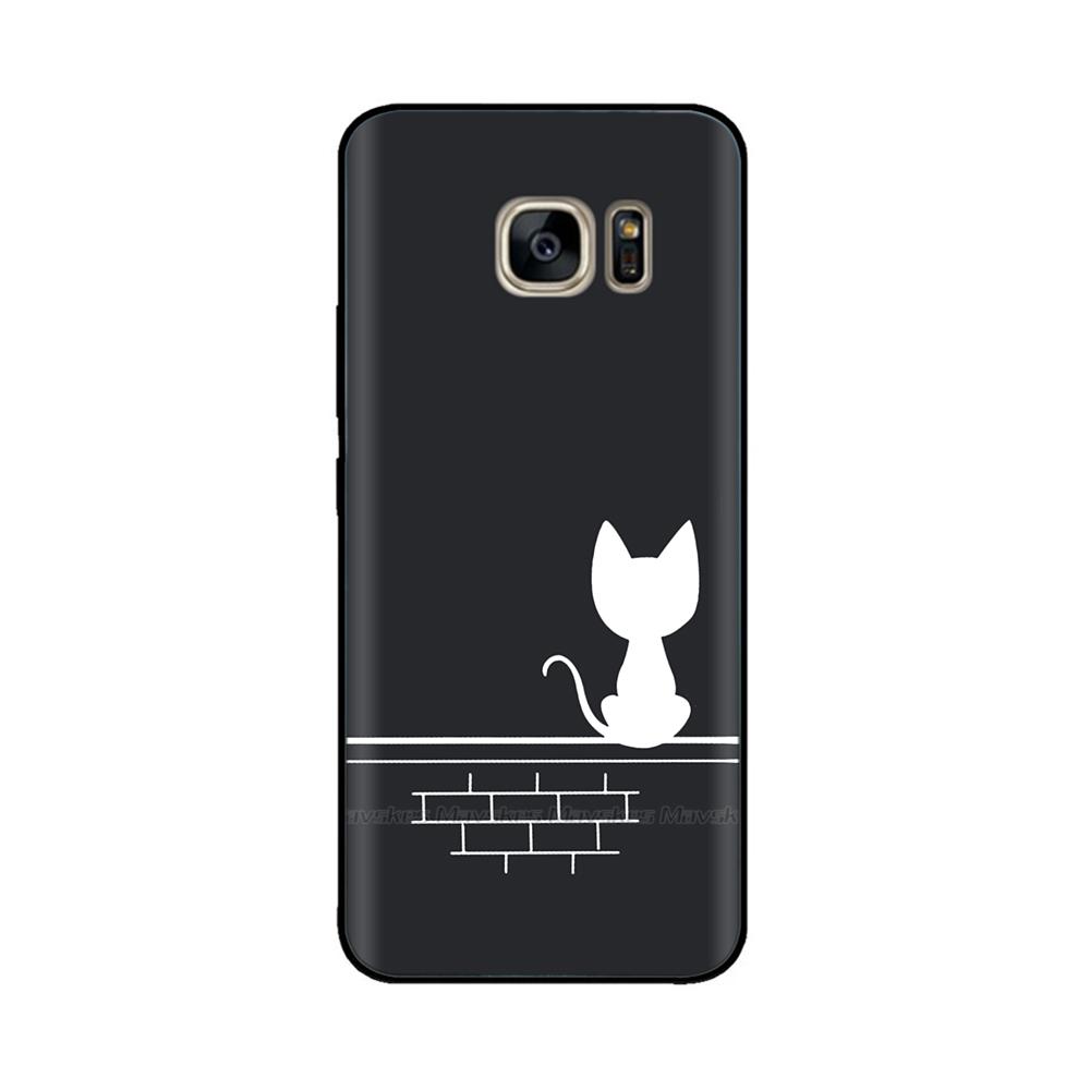 Black Silicone Case For Samsung Galaxy S6 Edge Case Soft TPU Cover For Samsung Galaxy S6 S 6 Edge Case Cover Bumper Coque Para
