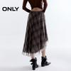 Only 2025 Summer British Retro Plaid A-line Midi Skirt