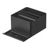 Jitsugyo Half Tissue Case with Smartphone Stand Black W13.1 X D18.9 X H8.3cm Tower Tissue Case Smartphone Accessories with Tray 10708