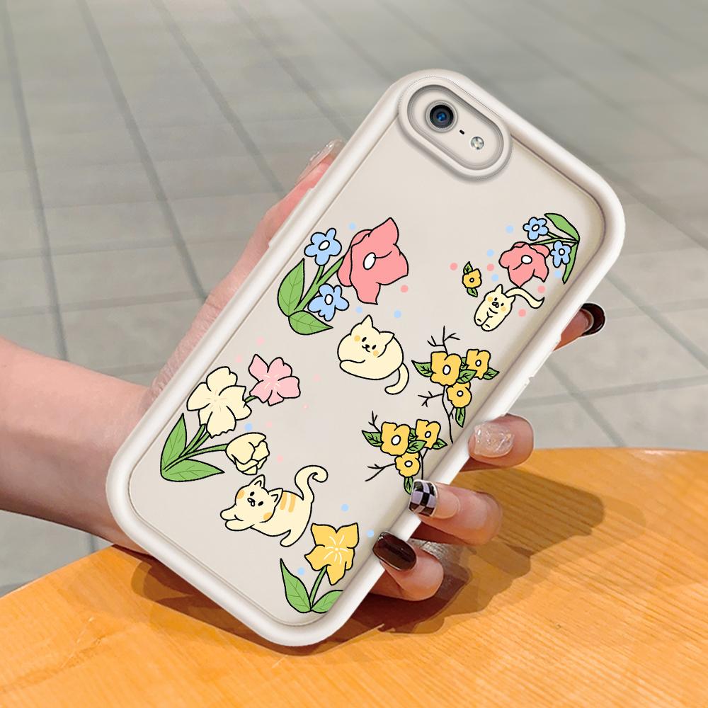 Soft Silicone Square Ladder Printing Pattern Phone Casing Full Cover Camera Shockproof Protection Rubber Case for iPhone Infinix Tecno OnePlus