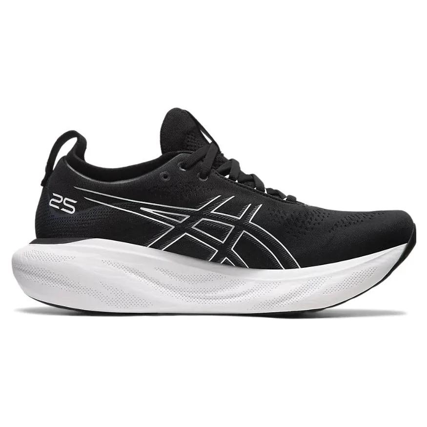 Asics Gel Nimbus 25 4E Wide 'Black Pure Silver' (Unisex) Black / Pure Silver Running Shoes 1011B618 001