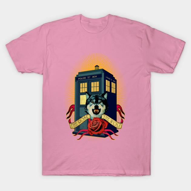 Dámské tričko Růže a zlý vlk Harajuku potisk Kawaii tričko Letní s krátkým rukávem Dámské tričko Top