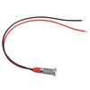 10pcs Motorcycle 6mm Ultra Small White LED Brake Running Tail Light Panel Pilot Lamp 12V
