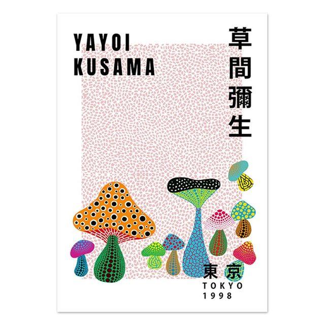 Yayoi Kusama Pumpkin Posters Abstract Nordic Canvas Painting Modern Wall Art Prints Gallery Decor Pictures for Living Room Decor