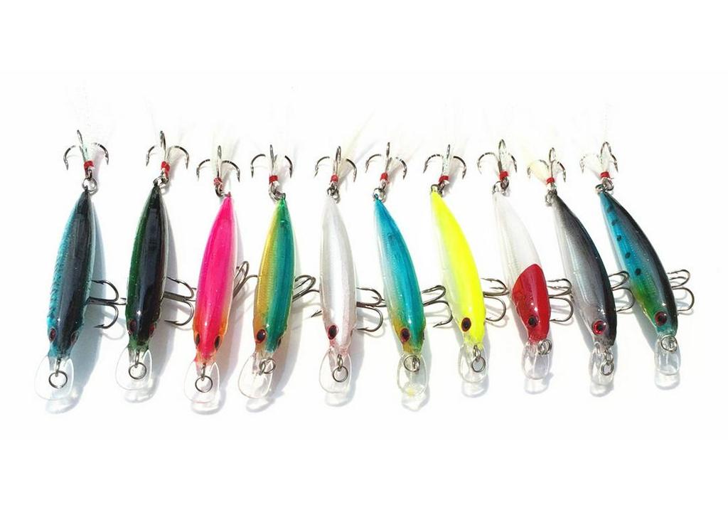 Bionic Minnow Lure: 9cm/8g Long-Casting Fishing Hook Fake Bait