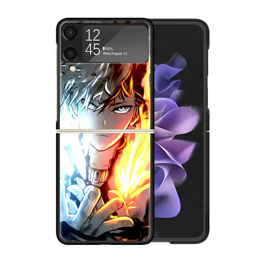 Tokyo Anime Aevengers Clear Phone Case For Samsung Z Flip 7 6 5 4 3 Galaxy ZFlip7 ZFlip6 ZFlip5 ZFlip4 ZFlip3 5G Print Cover Coq