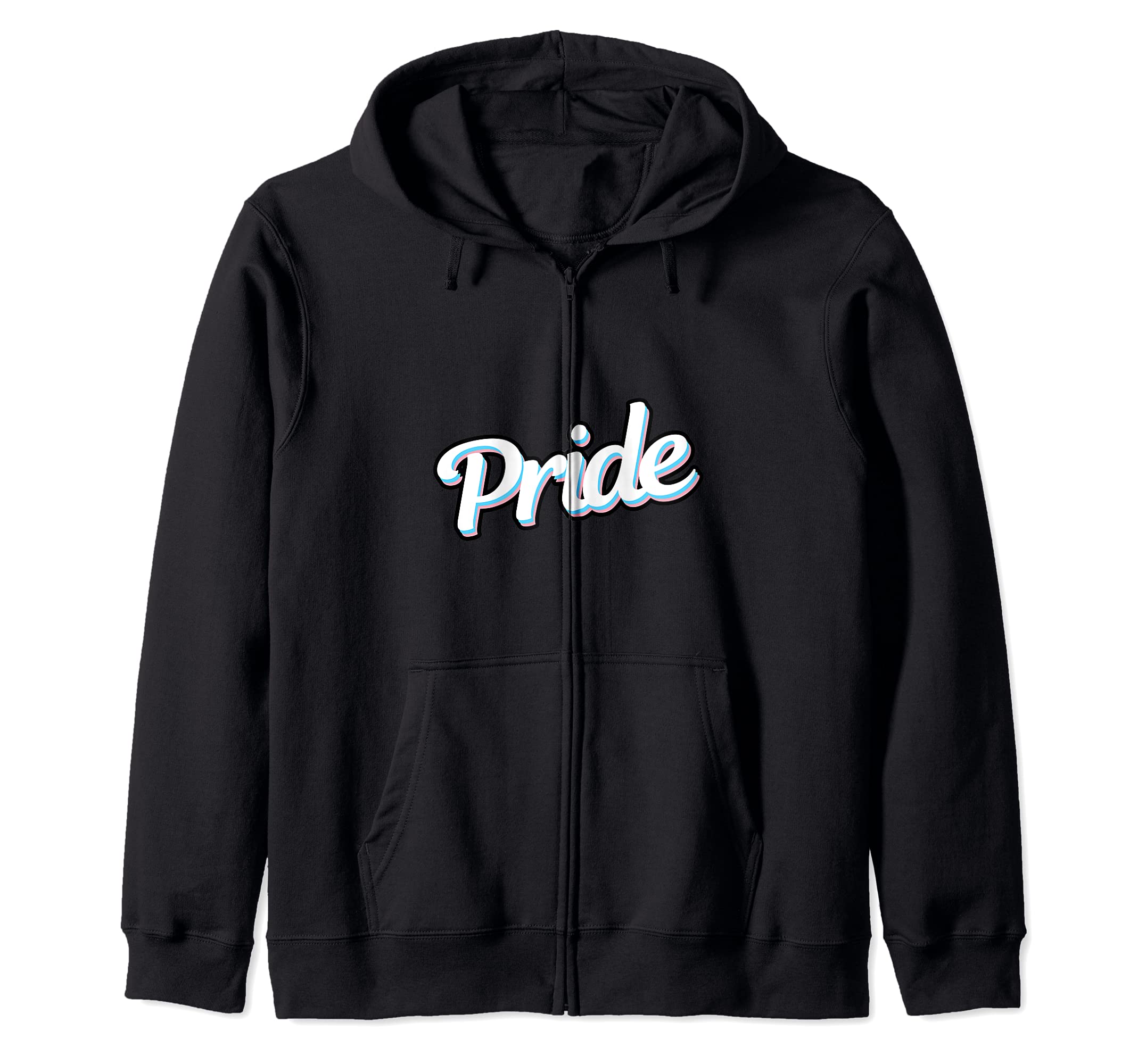 

Trans Pride Transsexual LGBTQ Retro Subtle Pride Flag Zip Hoodie чорний