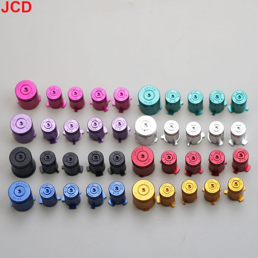 JCD 1Set For Xbox 360 Controller Buttons Aluminium Alloy Metal ABXY Bullet Button Cap Gamepad Replacement Accessories