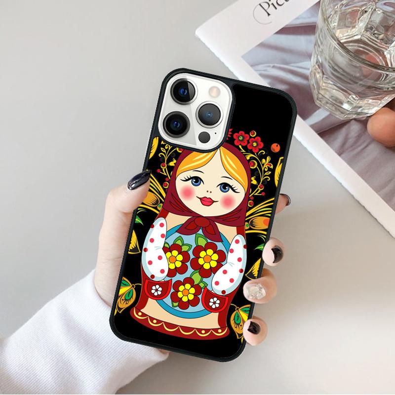 Russian Dolls Matryoshka Phone Case For iPhone 17 Air 16 15 14 Max Plus 11 12 13 Pro Max Phone Cover coque
