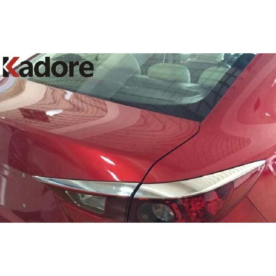 For Mazda 3 Axela 2014 2015 2016 Chrome Car Rear Light Lamp Eyebrow Cover Trim Taillight Eyelid Garnish Strip Accessoires