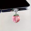 1pc Peach-Shaped Phone Dust Plug,mobile Phone Decorations Small Gift