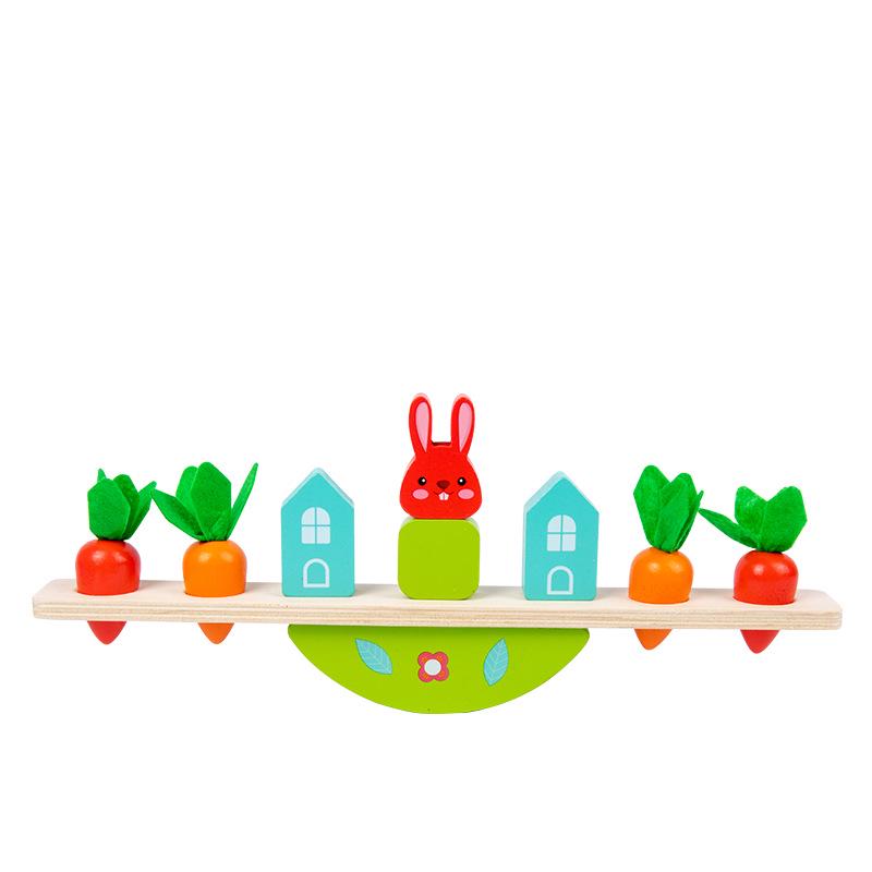 Монтессори Деревянная Игрушка Балансир с Животными для Взаимодействия Родителей и Детей и Раннего Развития