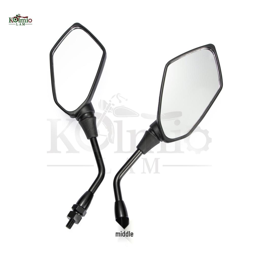 Universal Rearview Mirror for Kawasaki Z1000, Z750, Z800 - Reflective, 10mm Fit